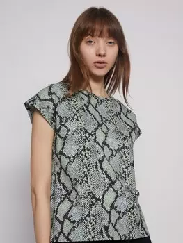 Принтованная футболка с коротким рукавом