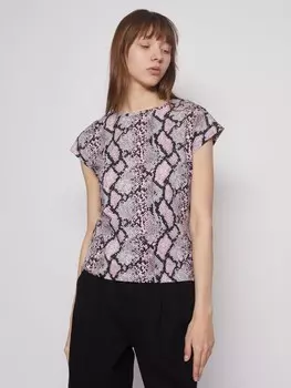 Принтованная футболка с коротким рукавом