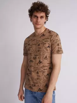 Принтованная футболка с коротким рукавом