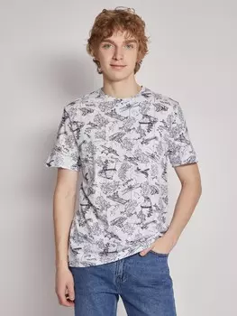 Принтованная футболка с коротким рукавом