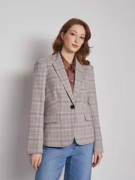 Приталенный жакет в клетку