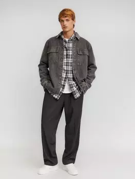 Прямые брюки расслабленного силуэта со стрелками