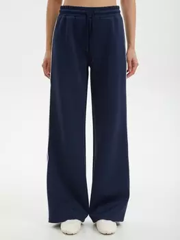 Прямые трикотажные брюки с лампасами