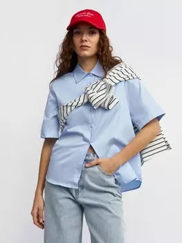 Рубашка из хлопка с коротким рукавом