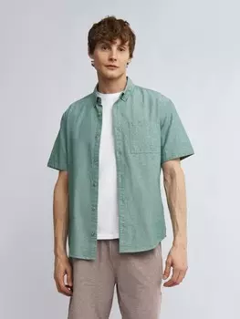 Рубашка из хлопка с коротким рукавом