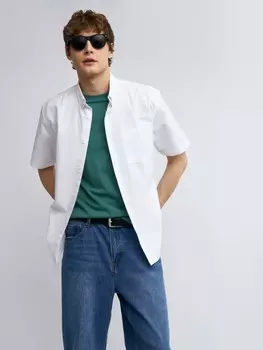 Рубашка из хлопка с коротким рукавом