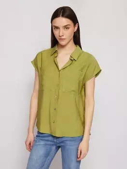 Рубашка из вискозы без рукавов