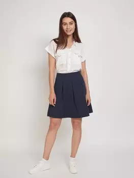 Рубашка из вискозы с короткими рукавами