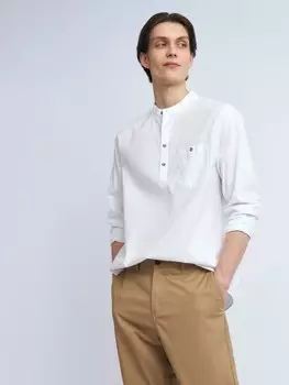 Рубашка прямого силуэта из хлопка