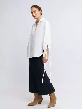 Рубашка с акцентными манжетами