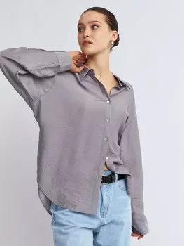 Рубашка с длинным рукавом и поясом