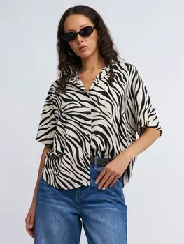 Рубашка с коротким рукавом и принтом