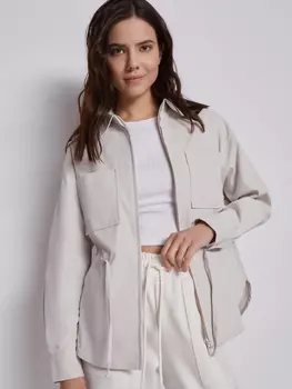 Рубашка с кулиской на молнии