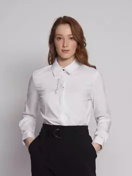 Рубашка с принтами-надписями