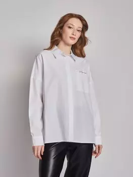 Рубашка с принтом на спине