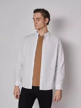 Рубашка с воротником-стойкой