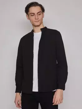 Рубашка с воротником-стойкой