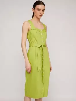 Сарафан на пуговицах с поясом
