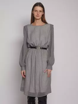 Шифоновое платье с ремнём