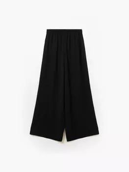 Широкие брюки на резинке