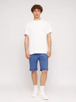 Шорты из хлопка на резинке с отворотами