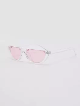 Солнцезащитные очки в полупрозрачной оправе