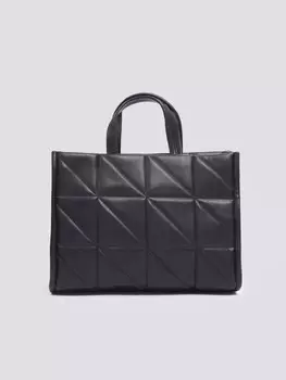 Стёганая сумка-тоут из экокожи