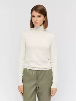 Свитер-водолазка из тонкого вязаного трикотажа