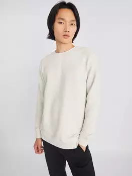 Свитшот из фактурного трикотажа с длинным рукавом