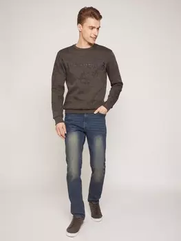 Свитшот с принтом в виде карты