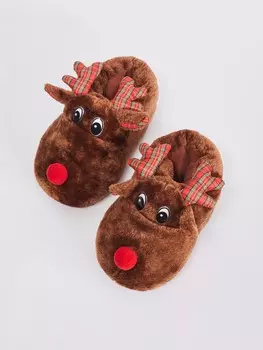 Новогодние домашние тапочки-олени