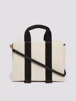 Текстильная сумка-тоут с ремешком на плечо