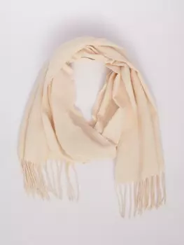 Тканевый шарф с длинной бахромой