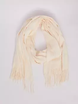 Тканевый шарф с длинной бахромой