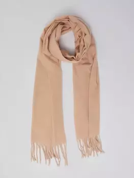 Тканевый шарф с длинной бахромой