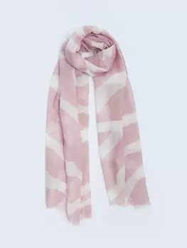 Тканевый шарф с рисунком