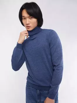 Тонкая трикотажная водолазка с воротником гольф