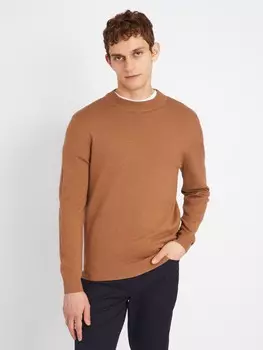 Тонкая трикотажная водолазка с воротником-стойкой