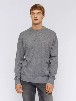 Тонкий трикотажный джемпер с длинным рукавом