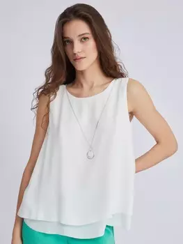 Топ-блузка без рукавов с подвеской