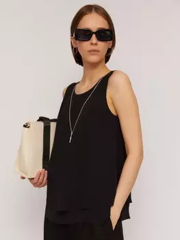 Топ-блузка без рукавов с подвеской