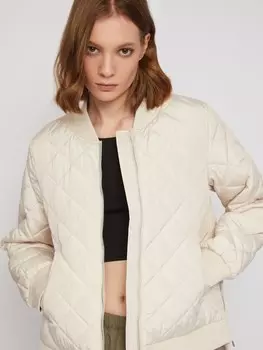 Тёплая куртка-бомбер на синтепоне со стёжкой