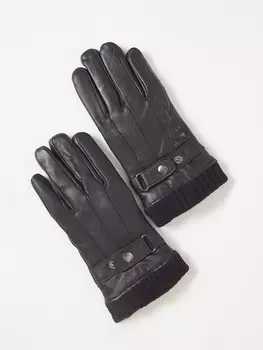 Тёплые кожаные перчатки