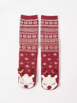 Тёплые новогодние носки