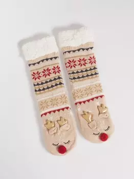Тёплые новогодние носки