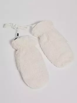 Тёплые варежки на шнурке