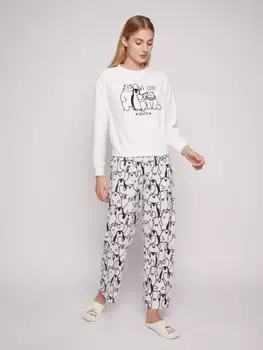 Тёплый домашний костюм из флиса