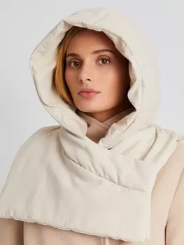 Тёплый капюшон-манишка на магнитных кнопках