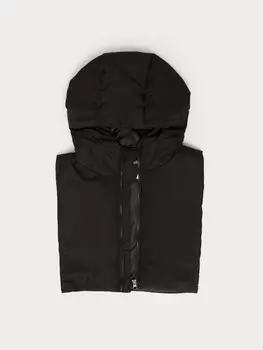 Тёплый капюшон-манишка на молнии