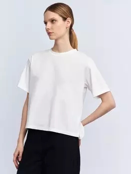 Трикотажная футболка однотонная